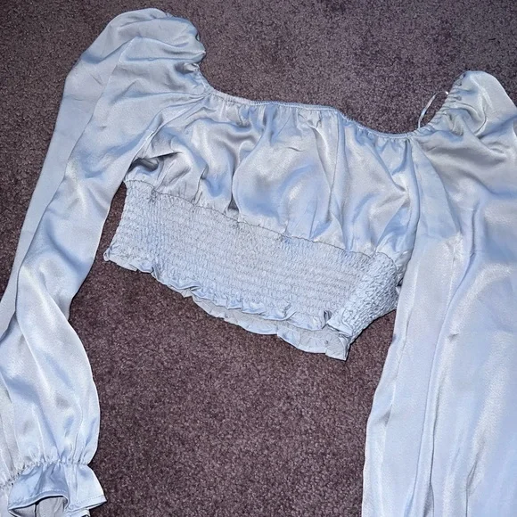 Cropped long sleeve blouse - Picture 5 of 5